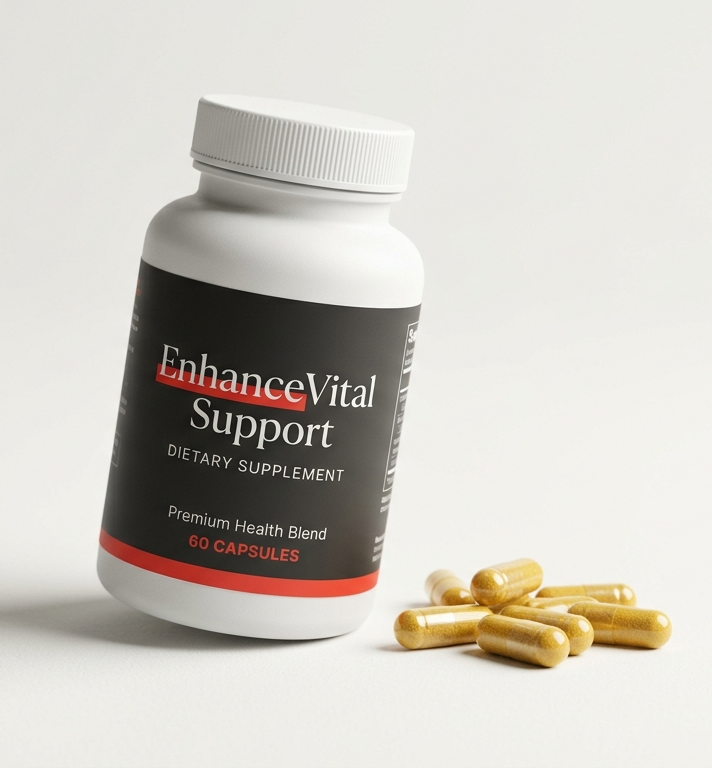 EnhanceVital Support — embalagem do suplemento alimentar